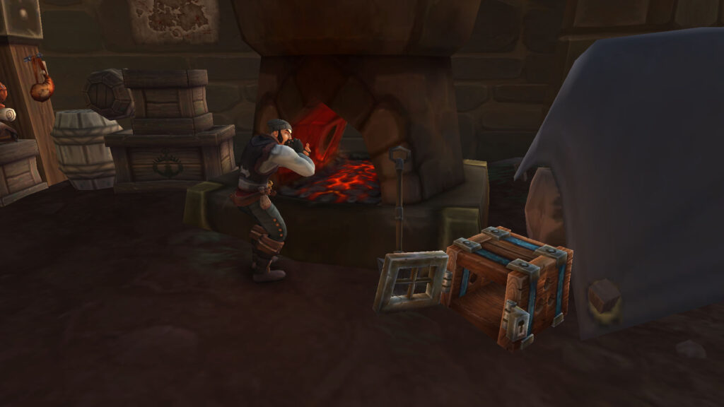 WoW the blacksmith at work