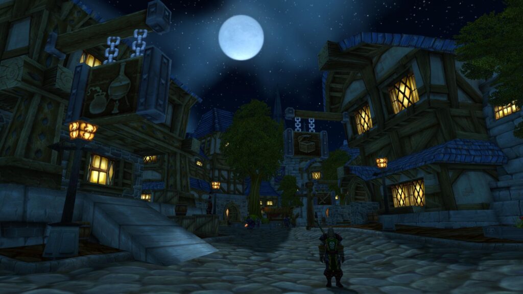 The Stormwind city view, prepare for pvp event